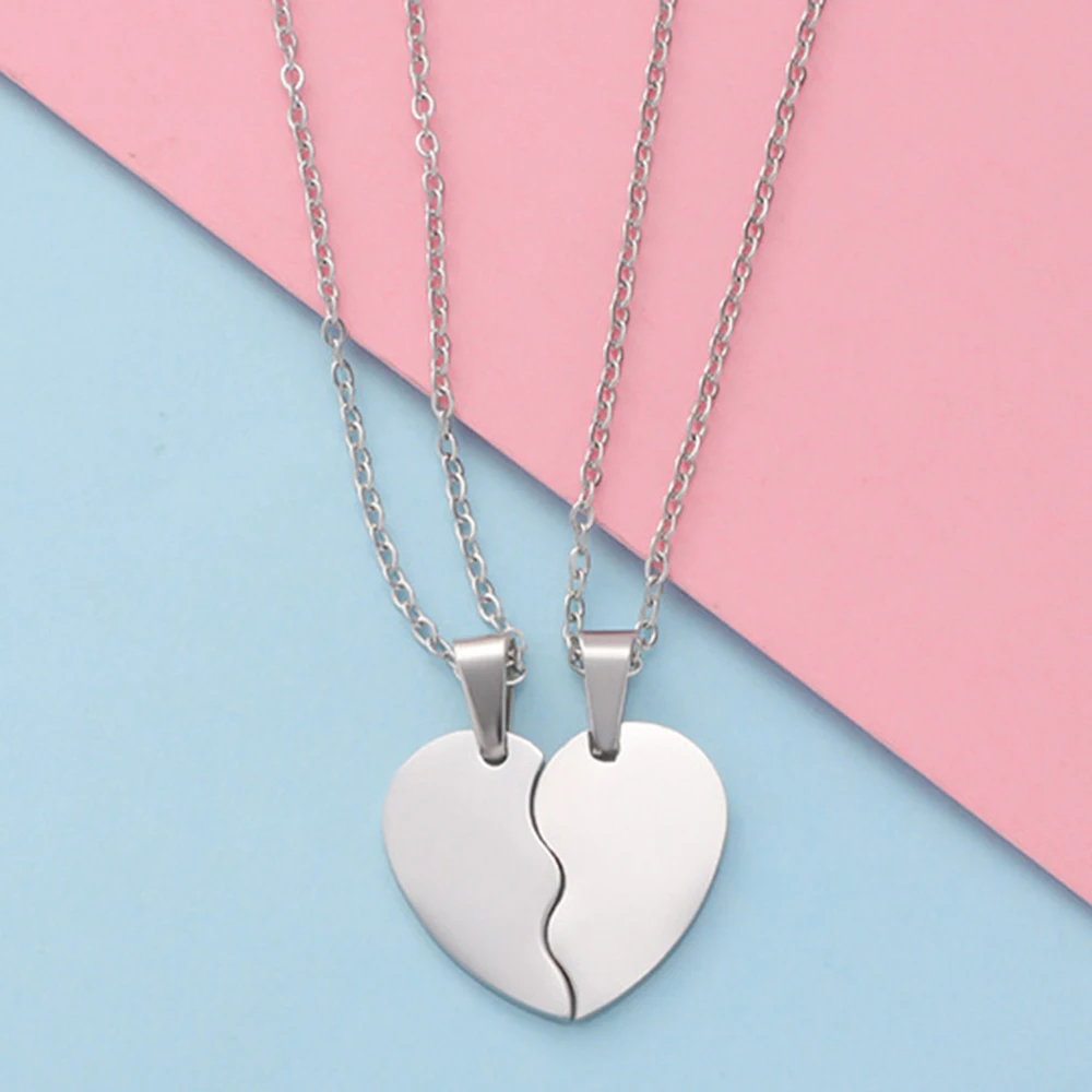 Love Personalized Pendant Necklace Stainless Steel Necklace Couple Women Men Love Valentine's Day Gift