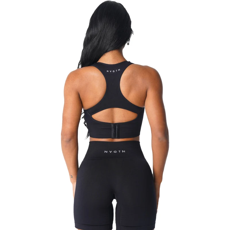 Sutiã para Mulheres, conjunto fitness, conjunto de academia, conjunto feminino, conjunto de yoga, top esportivo, short de academia femininoSpandex Top, Fitness, Elástico, Respirável, Melhoramento Do Peito, Lazer Sports