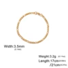 Lucktune bracelet chaine argent homme bracelet aciers inoxydables figaro Figaro chaîne Bracelet pour hommes femmes acier inoxydable largeur 3-10 MM Bracelets Punk bijoux Couple cadeau Pulsera Hombre nouveau
