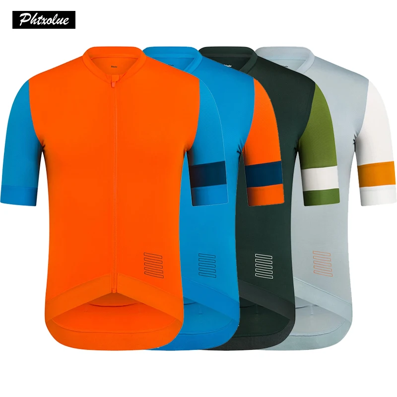 Phtxolue Pro Team Cycling Jersey Men Women 2023 SPF 50+ Breathable