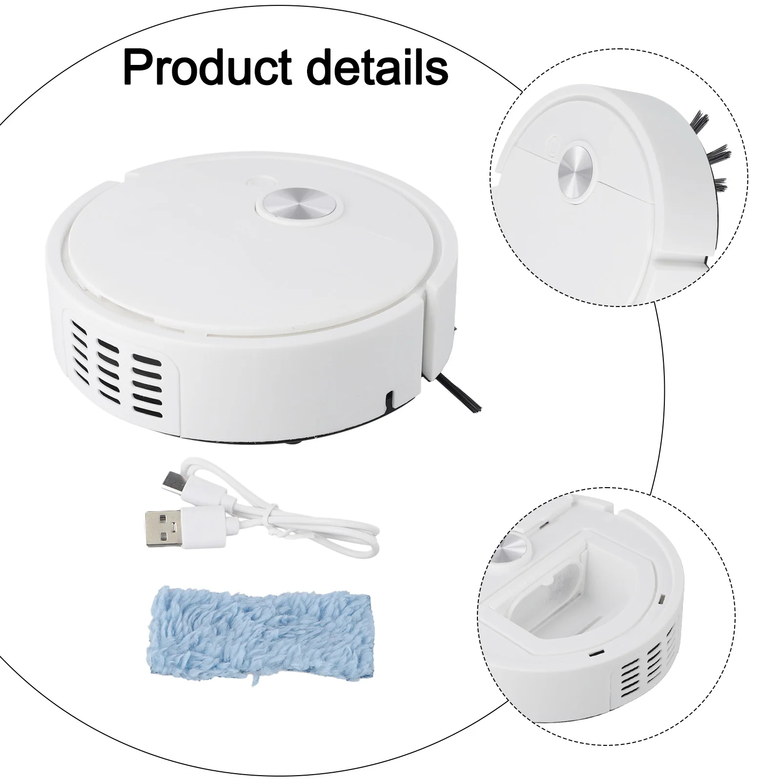1 Pcs 3 In 1 Robot Vacuum Cleaner Sweeping And Wet Mopping Floor Smart Sweeping Robot For Home Accessories