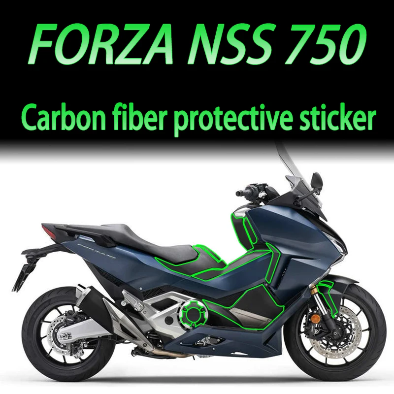 

Applicable to Honda Fosa FORZA NSS 750 sticker Carbon fiber protective sticker Decorative sticker Modified sunscreen body film