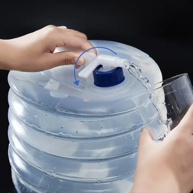 Portable Foldable Water Bag – 5/10/15L Collapsible Outdoor Drinking Container 3