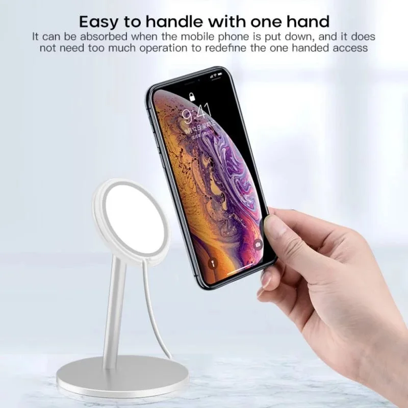 Magnetic Phone Holder Magsafes Wireless Charging Stand Desktop Phone Charger For Iphone 12 Pro Max Mini Magnet Charging Bracket