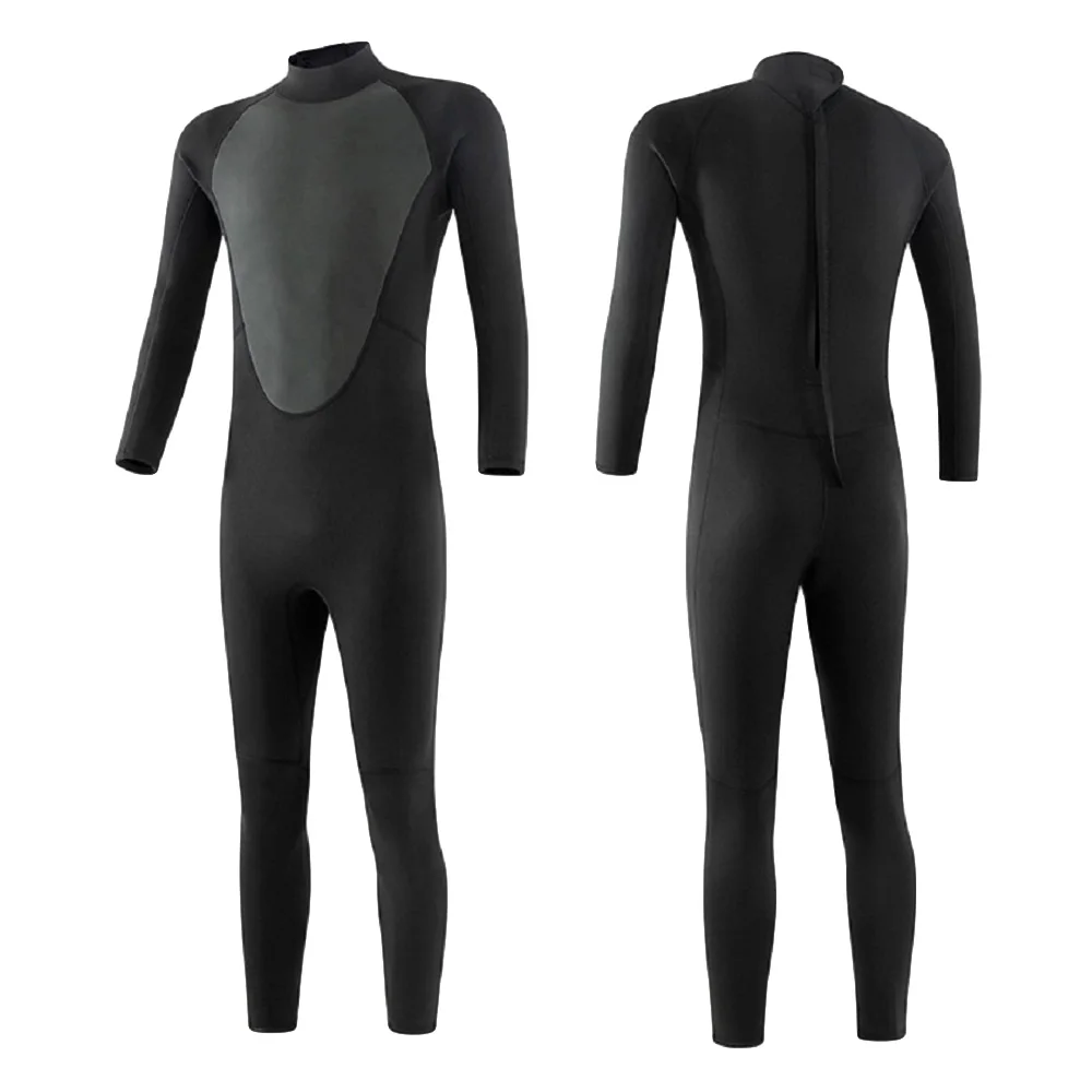Traje De Neopreno De 1.5 Mm Para Hombre Con Cremallera Frontal Y Capucha - Para Buceo, Surf, Natación Y Deportes Acuáticos