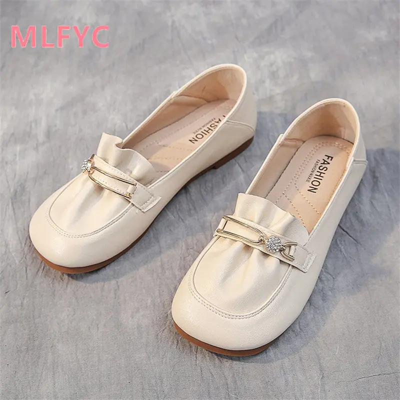 Single-shoe women 2023 new spring autumn fashion shallow mouth square head slouchers low top female shoes casual shoes
