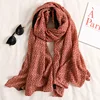Fashion design 2024 women cotton long Scarf high quality Ladies Winter Warm Soft Shawls Wraps Unisex Scarves 3