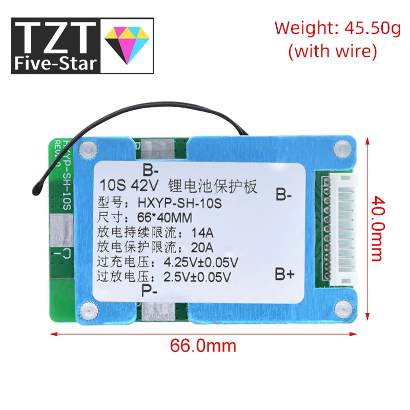 GREATZT 1/3PCS 10S 42V 15A BMS Scheda di Protezione per Batterie al Litio 18650 con Bilanciamento e Controllo Temperatura Integrato - Image 2