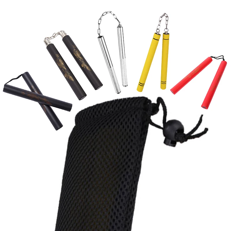 Telescopic Sword Nunchucks Bag Drawstring Breathable Mesh Bag Universal Portable Carry Pouch Nunchucks Sports Equipment Storage