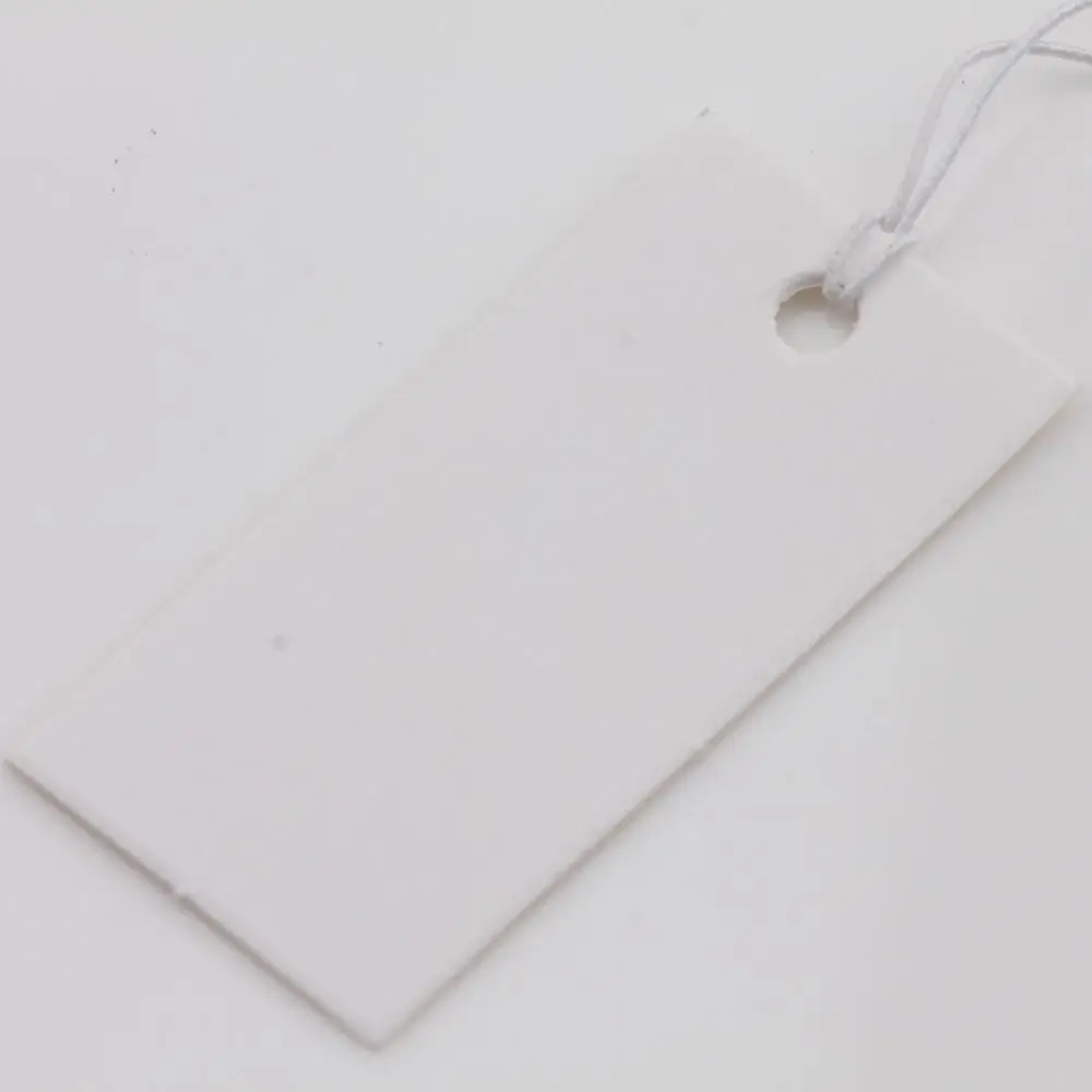 Clothing Labels Twill Labels Ironing Labels 100Pcs Paper 40x20mm White Blank Labels Price Tags DIY Cards Hangtags Bookmark Labels Handmade Sewing Accessories
