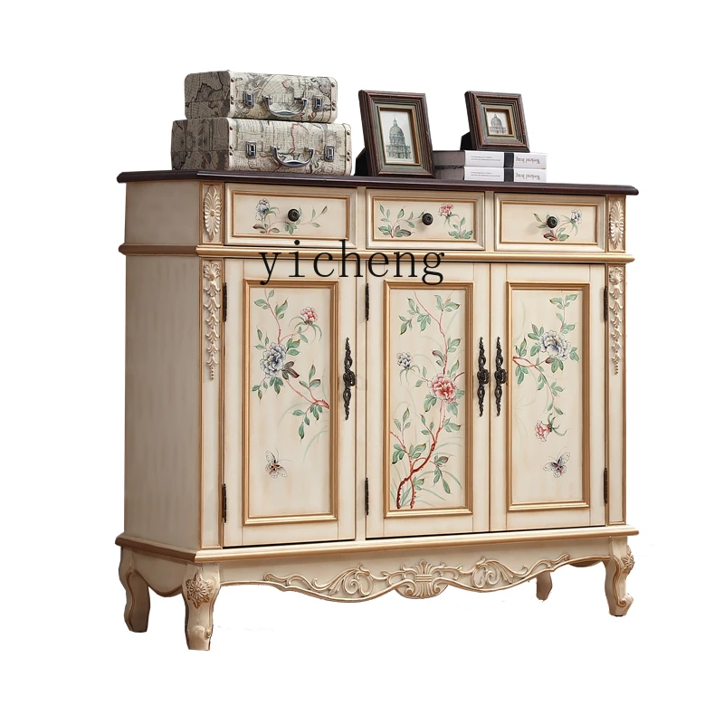 

ZC Shoe Cabinet Home Entrance Door Entrance Cabinet Painted Locker