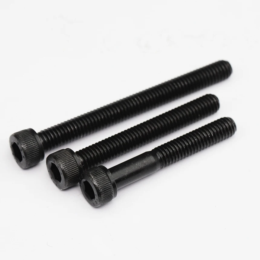 M3 M4*45/50/55/60/65/70 12.9 Grade Black Carbon Steel Full Half Thread DIN912 Cap Cup Allen Head Bolt Hex Socket Screw