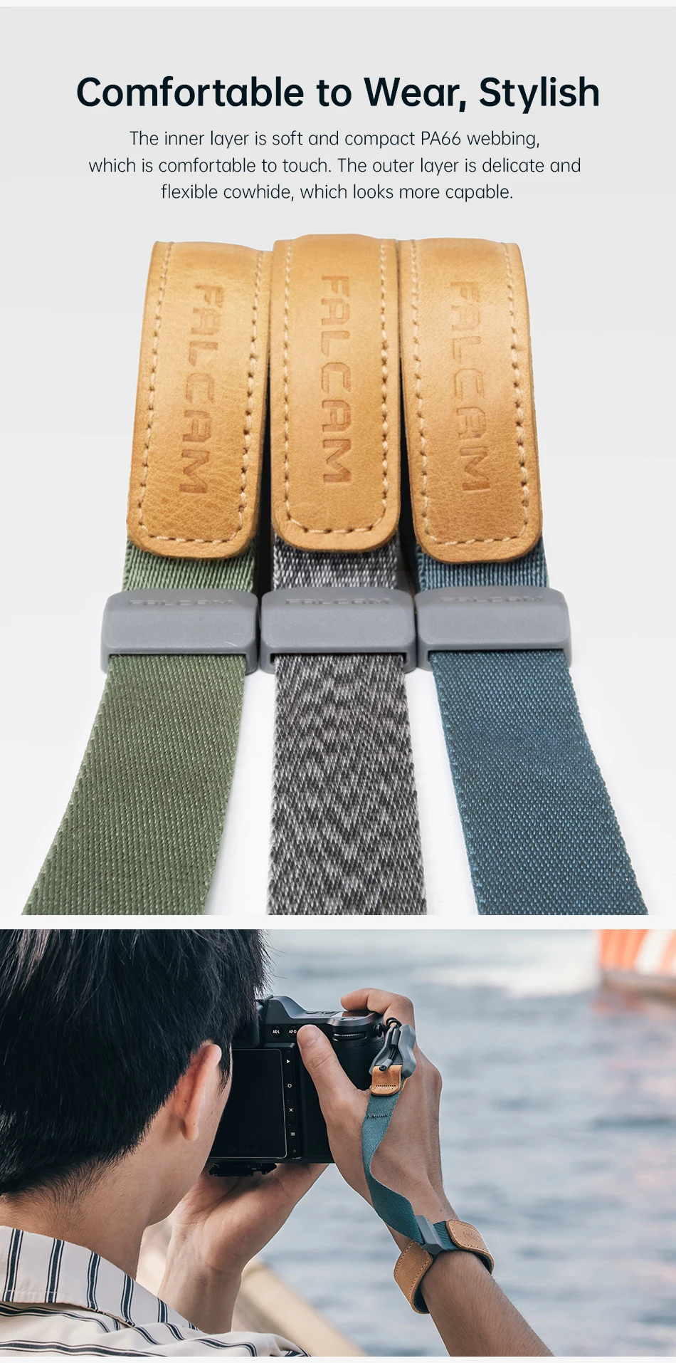 FALCAM M00A3801Maglink Quick Magnetic Buckle Wrist Strap Stable Fashional Wrist