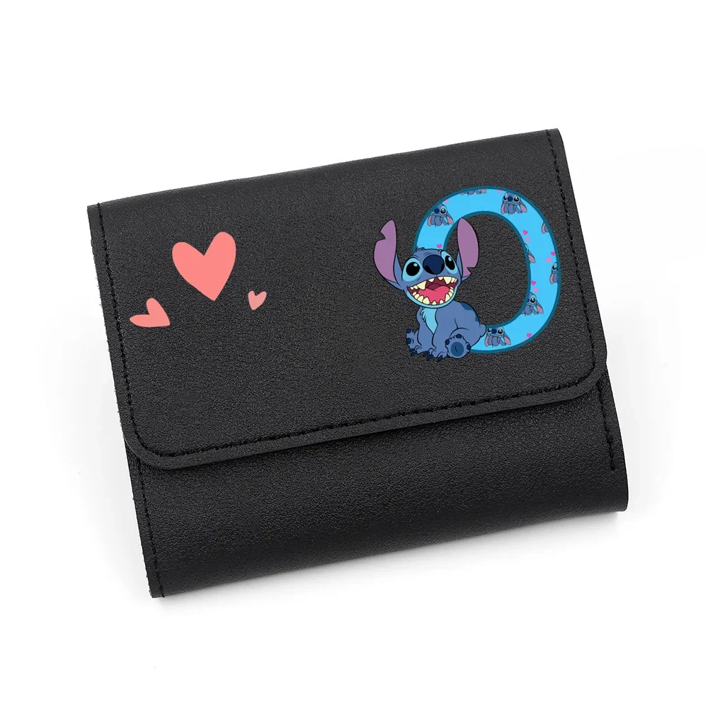 Stitch Disney 26 English Alphabet Women Bag Purse Wallet Card women wallet women purse