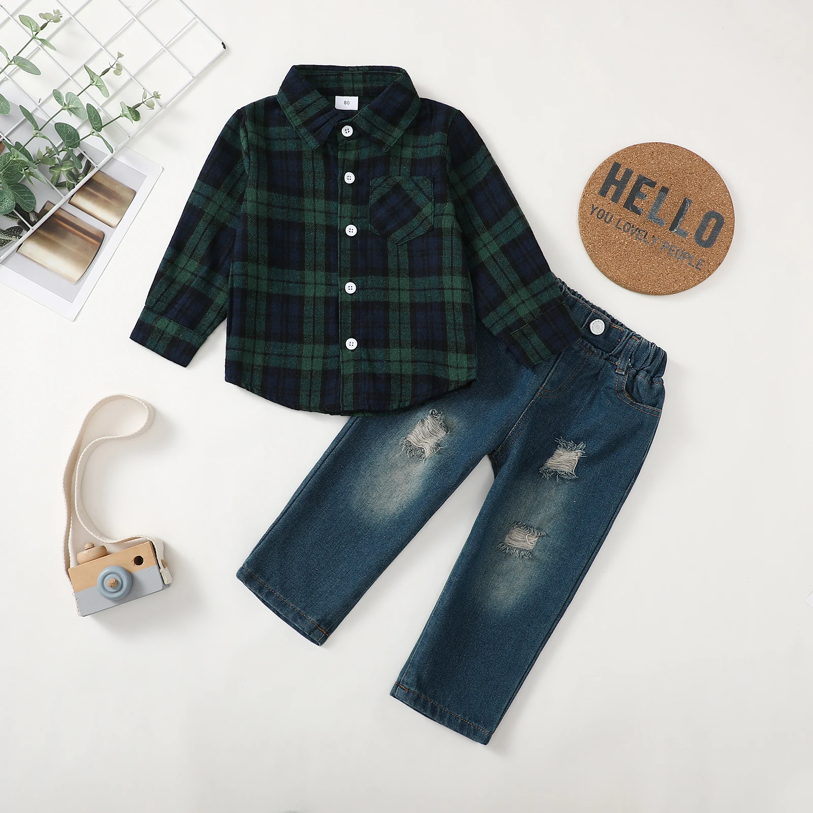 Baby Boys Winter Denim Set 5