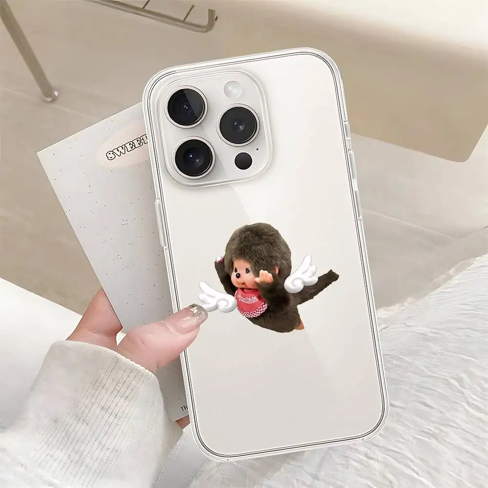 Niedliche M-Monch-hichis Handyhülle Luxuriöse Weiche Transparente Hülle für iPhone 17 16 15 14 13 12 11 Pro Max Mini Stoßfänger-Schutzhülle – Detail 10