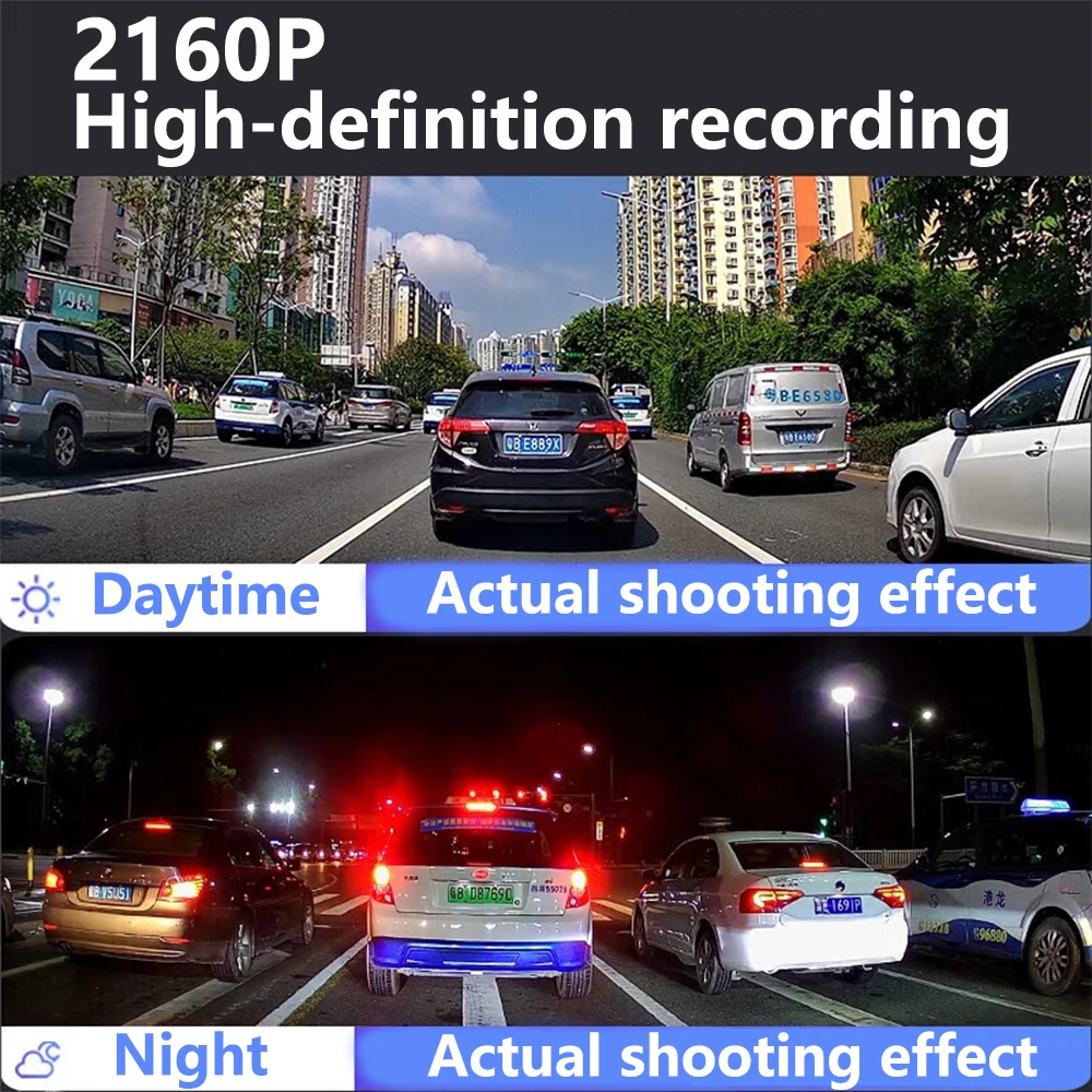 AutoBora 차량용 DVR 대시 캠 카메라, 포르쉐 카이엔 마칸 파나메라 718 박스터 911 982, 4K 와이파이, 3840*2160, 24 시간 비디오 모니터