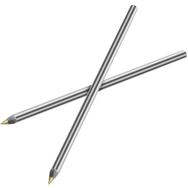Diamond Carbide Scriber Pen Alloy Pen Metal Wooden Glass Tiles Cutting Marker Pencils Woodworking Hard Metal Lettering Hand Tool 6