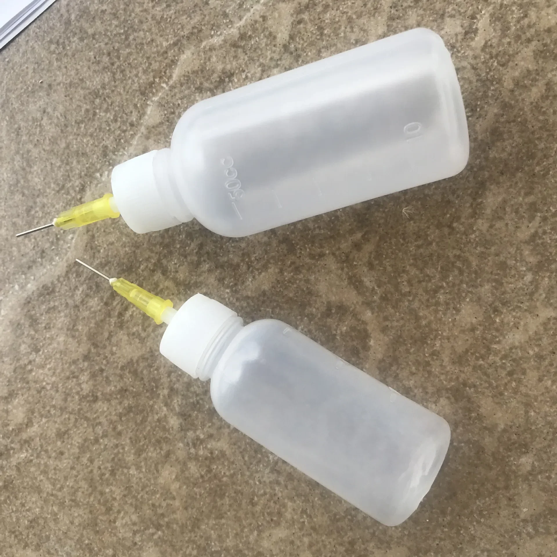 Squeeze Bottle Needle Dispenser Bottle 20Pcs Art Bottle 30ml 50ml 100ml Needle Tip Glue Bottle Squeeze Liquid Flux Dispenser Applicator Plastic Dispensing Container
