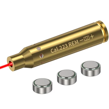 223REM Optics Cartridge Red Dot Laser Bore Brass Bore Boresighter For Pistol Rifle Scope Hunting Accessories 6 Batte 1