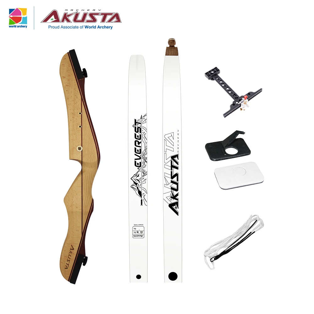 Akusta-Traditional Wooden Recurve Bow for Beginner, Everest Training, Wood Bow