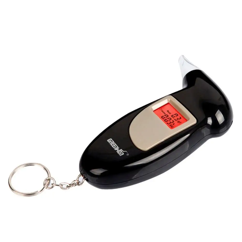 Alcohol Tester Digital Key Chain Breathalyzer Backlight Display