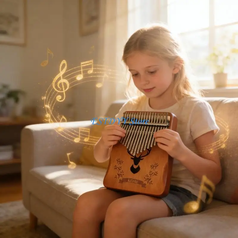 G6DE Compact 21 Note Kalimbas Instrument Finger Piano Texture는 연습이나 연주에 탁월한 사운드를 제공합니다.