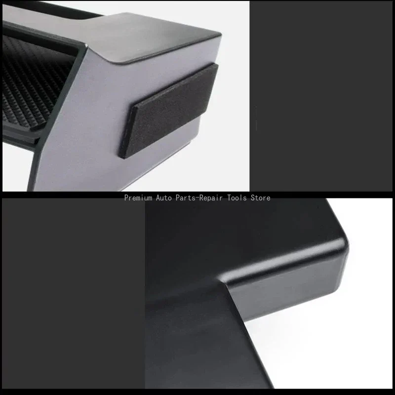 YEE PIN Organizer Per Console Centrale Per Audi Q3 F3 2019-2024 | Vassoio Portaoggetti Con Tappetino Antiscivolo