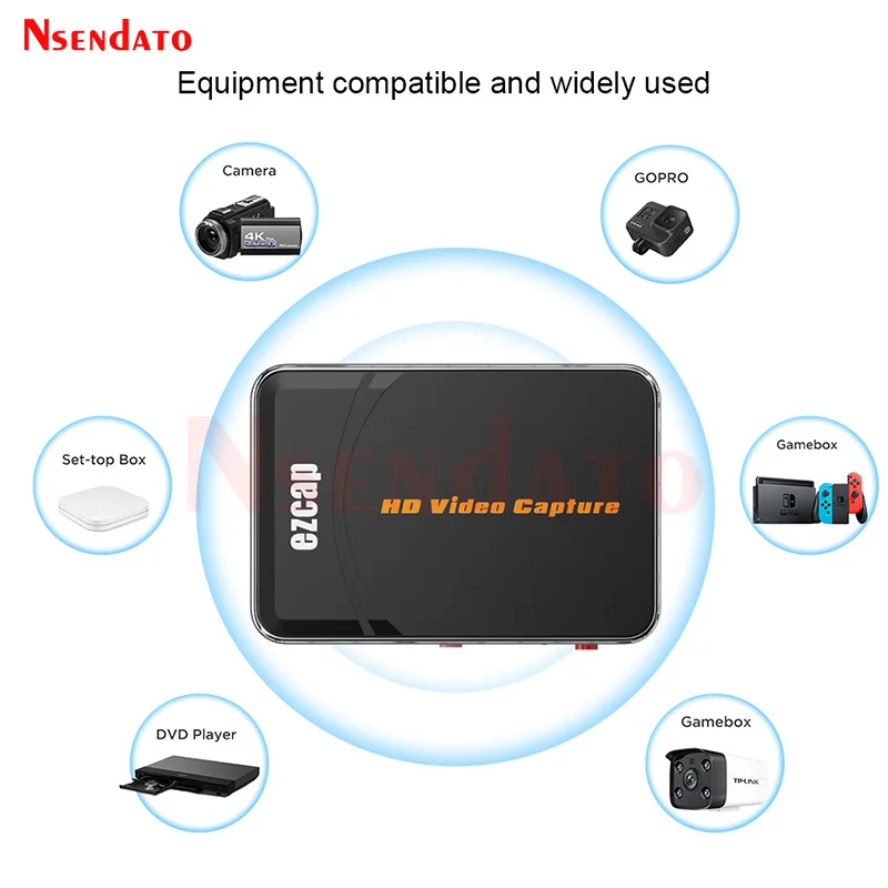 Ezcap280H HDMI Video Game capture Card 1080P Full HD Video Recorder Grabber Capture Box For WiiU Xbox 360 One PS4 USB Flash Disk