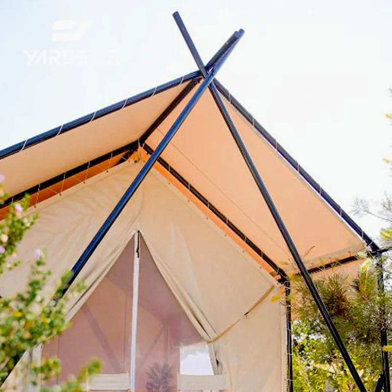 Scenic Area Camp Steel Pipe Bracket Light Luxury Camping Accommodation Triangle Tent B&B Outdoor Leisure Vacation Starry Sky Ten