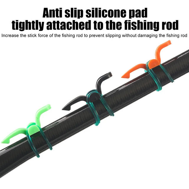Fishing Rod Hook Keeper Anti-Slip Silicon Pad Fixed Lure Jig Hooks