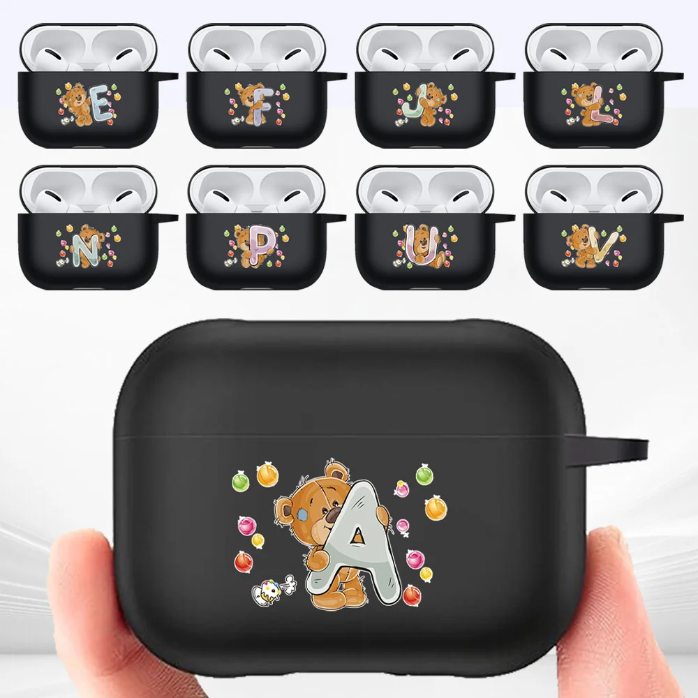 

2022 New Silicone Cover Case for Apple Airpods 3 Bear Initia Series Bluetooth Earphone Cases Air Pods Pro Protective Accessories