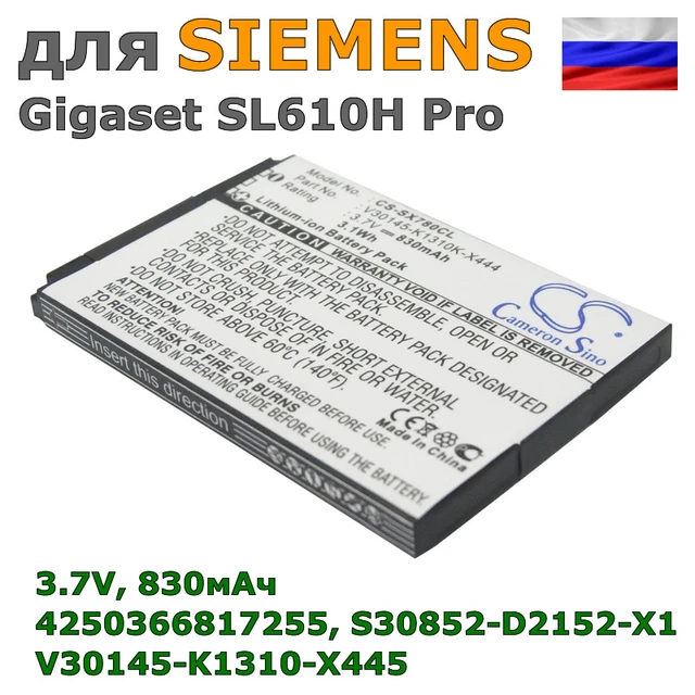 Batterie V30145-K1310-X464 pour Gigaset GS270 GS270