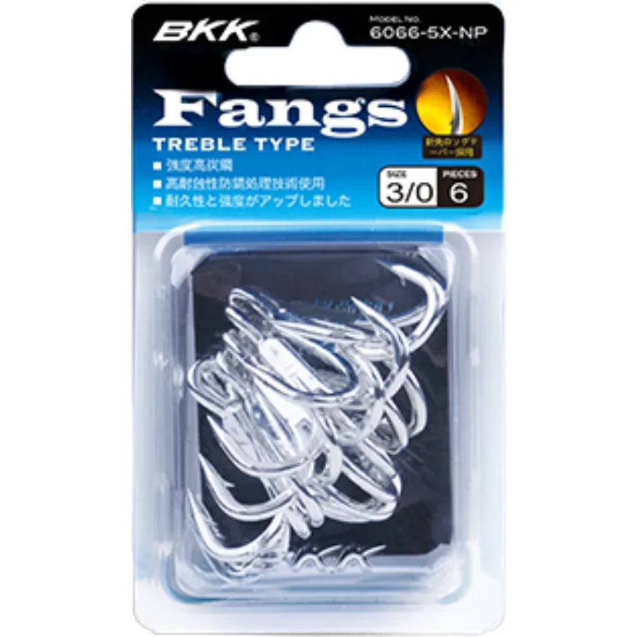 

BKK 6066-5X-NP treble hook