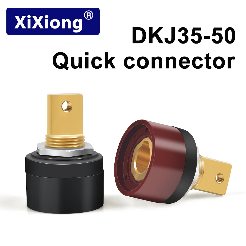Welding machine quick connector 250/315 plug male/female DKJ35-50 52mm rear panel special socket tig welding accessories