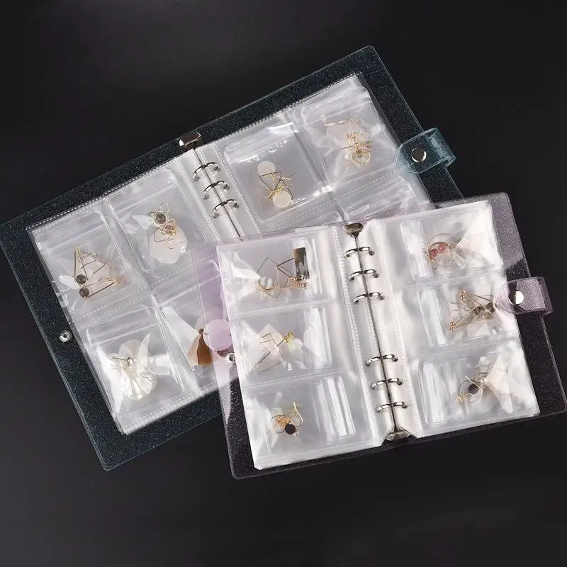 PVC Organizer Boxes Anti-oxidation Jewelry Storage Albums Drawer Organizer Transparent Book Holder Waterproof Jewelry Bag