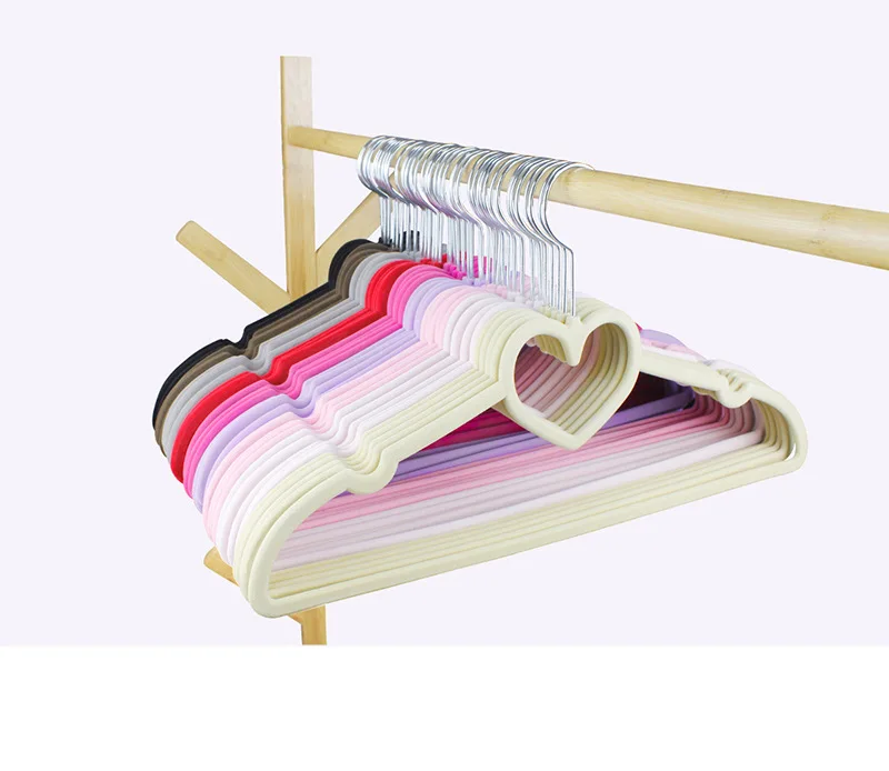 Non-slip Coating Pile Hanger, Group Love Hanger, 10Pcs per Lot 6