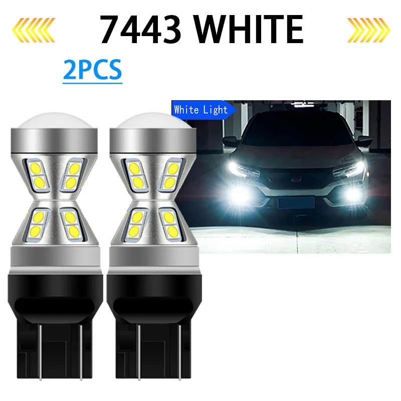 Feux de jour pour voiture, ampoules pour Dacia Duster HS I Logan L52/K52  Mk2 MCV 7443 T20 W21/5W Canbus DRL DLRs - AliExpress