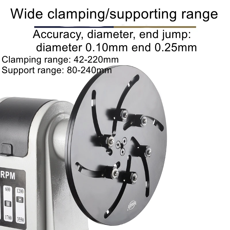 

Aluminum small household wood turning lathe special self-centering rotary chuck for bottom repair