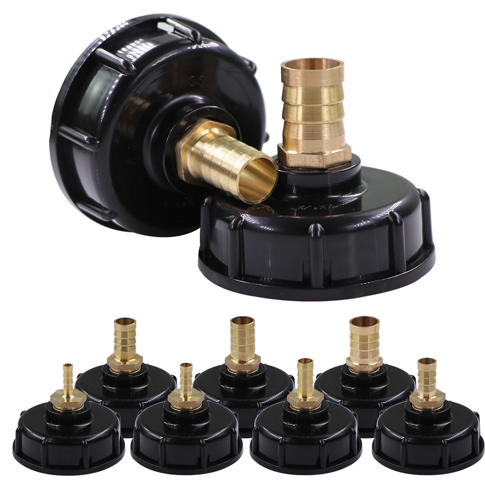 

1/2" IBC Tank Fittings 6-19mm Brass Barb Hose Adapter Garden Irrigation Pipe Tube Connect Repair Quick Connector Coupling Joints