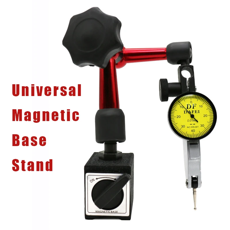 

Dial Test Indicator Gauge Universal Magnetic Base Holder Stand Dial Test Indicator Tool Magnetic Correction Gauge Stand
