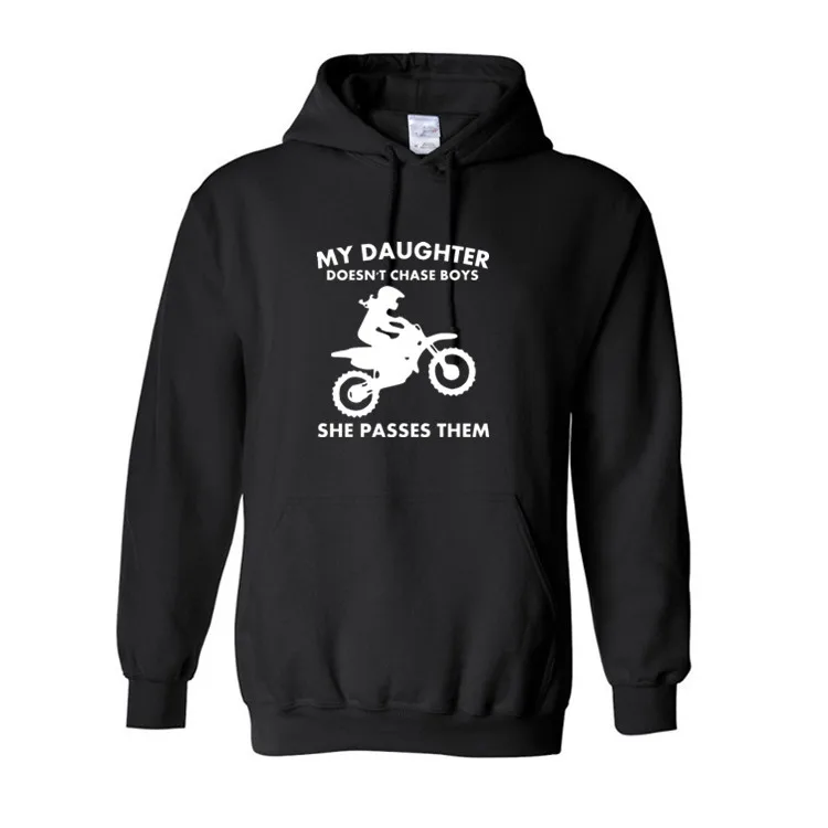 

2022 New Mens Hoodies Dirt Bike motocross girl female rider funny Hip Hop casual Pullover Male