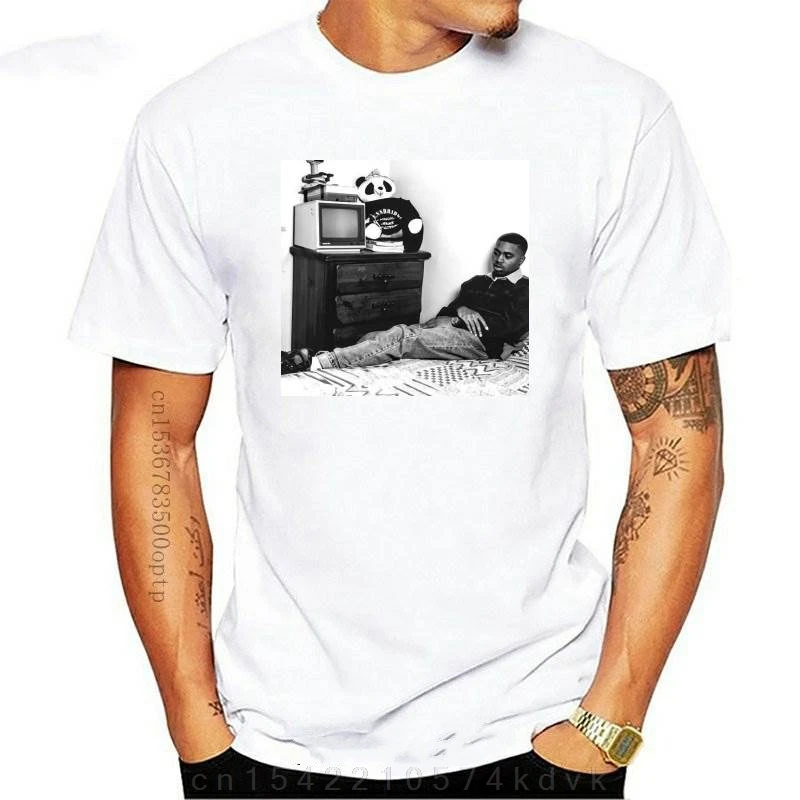 Nas Room Illmatic Classic Retro Dj 100% Cotton Trap Music New York Mens T Shirt Hip Hop Summer T-Shirt Manica Corta