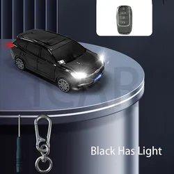 Chery Tiggo 8 Car Styling Remote Key Case - Premium Key Cover Fob (QR BK With Light)