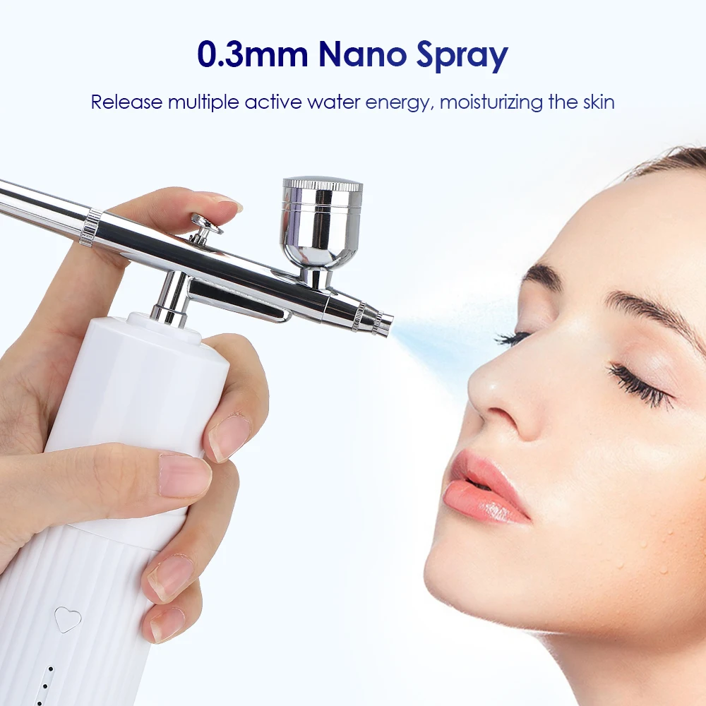 High Pressure Nano Spray Oxygen Injector Facial Moisturizing Beauty device Skin Care Tool Nail Art Tattoo Craft Cake Mist Spraye