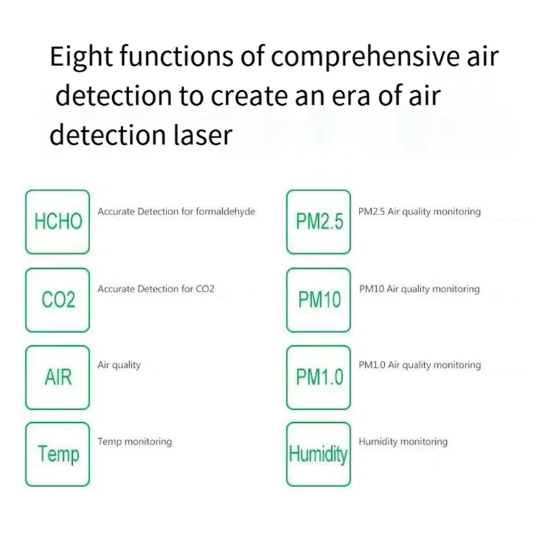 1Set PM2.5 M5 Version Detector PM2.5 Dust Fog Measurement Sensor TFT LCD Household Indoor