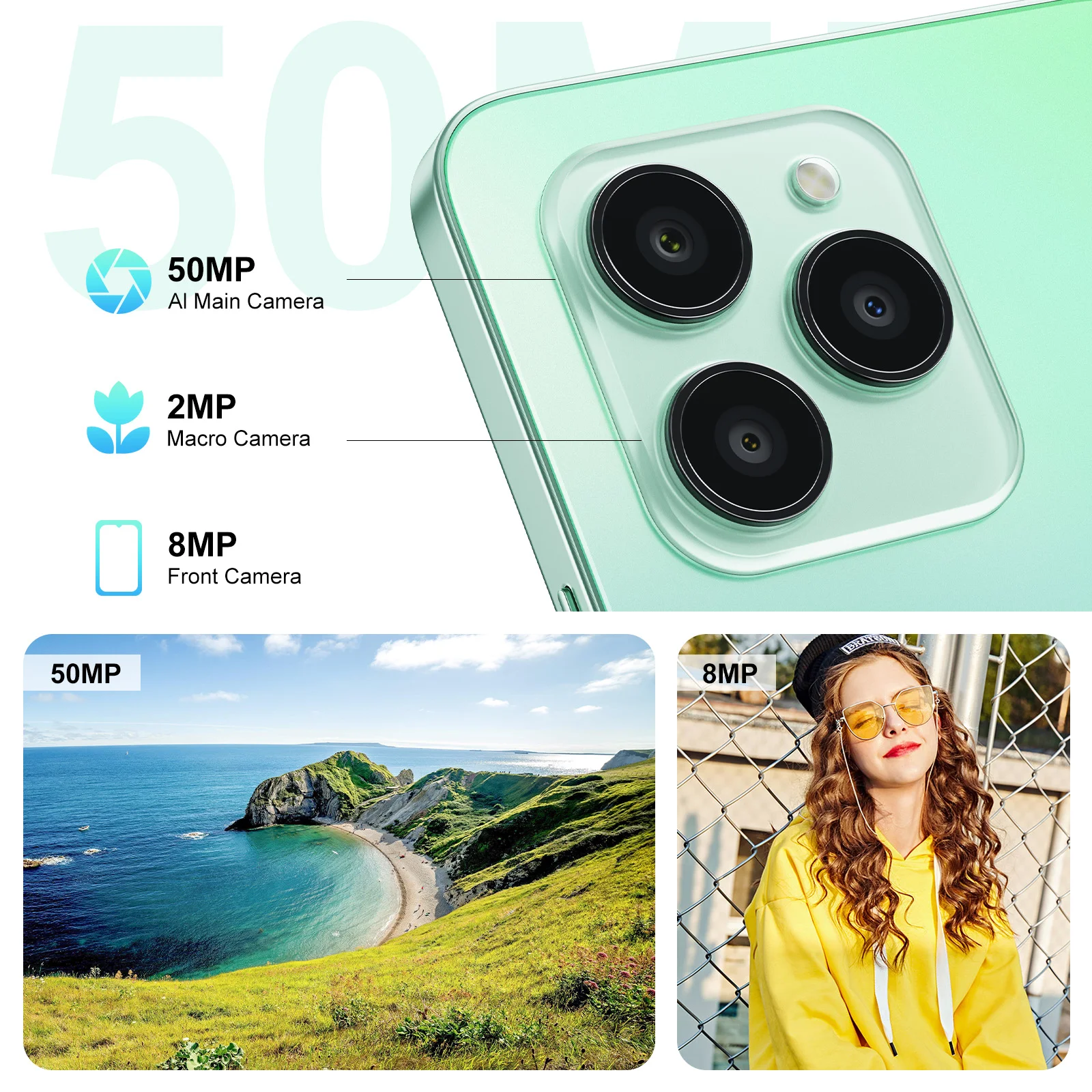 Fossibot S1 5G スマートフォン 4900mAh バッテリー 24GB +