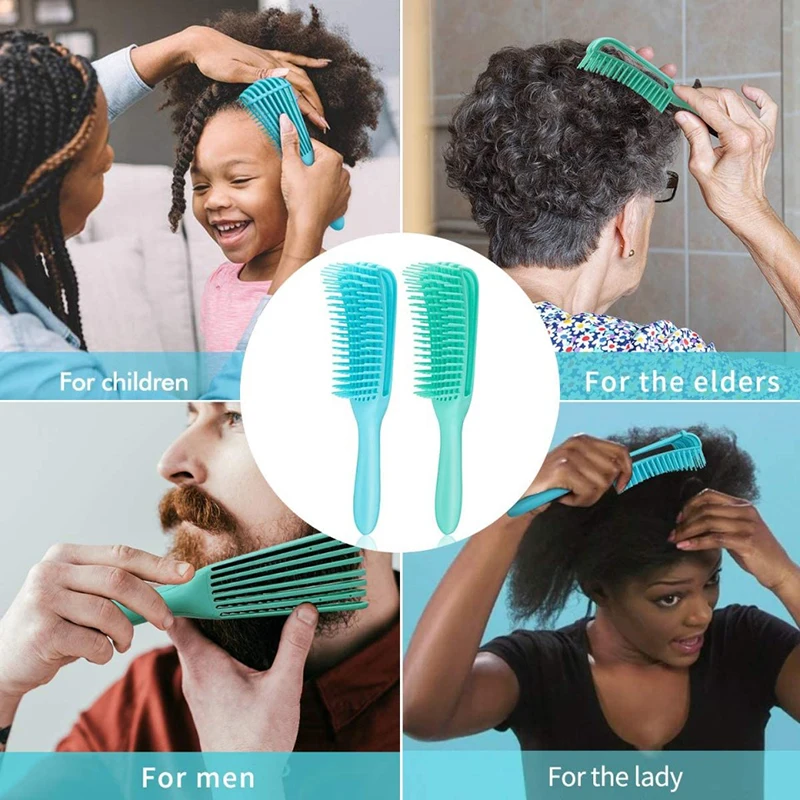 Detangling hair brush scalp massage octopus hair comb detangler women men salon brush afro america african
