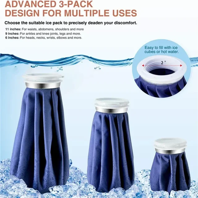 Professional Ice Bag Bandage with Reusable Ice Bag Pack for Arm Calf Knee Ankle Shoulder Neck Sprained Hot and Cold Compress 3