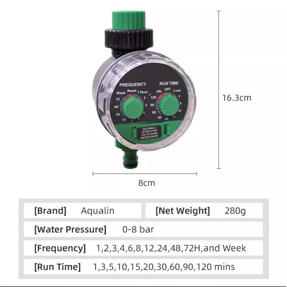 Garden Ball Valve Automatic Electronic Watering Timer Home Garden Irrigation Timer 0 Water Pressure Working Controller System - 5